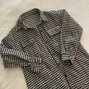Houndstooth Shacket S/M